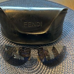 Fendi Black sunglasses w/case